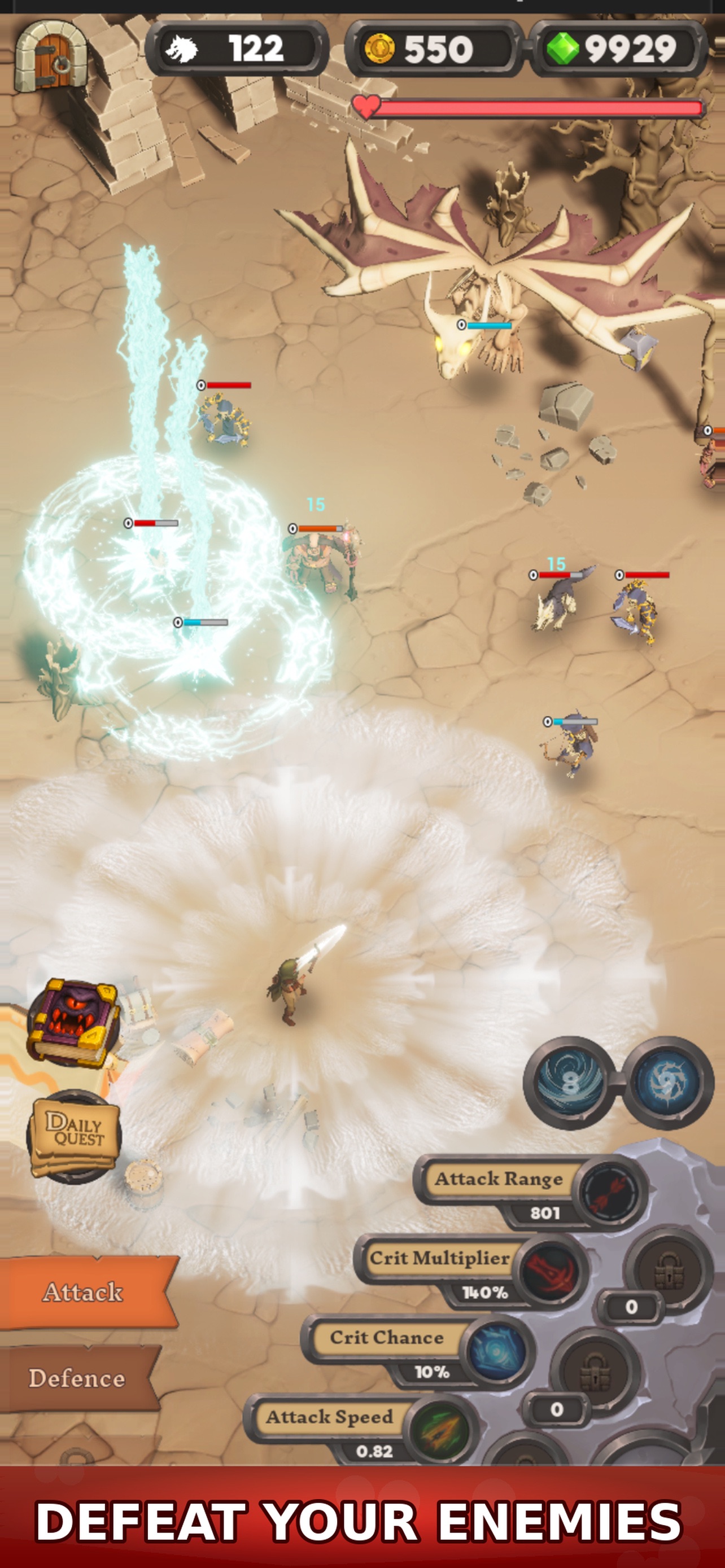 Desert boss encounter / Elemental Rumble