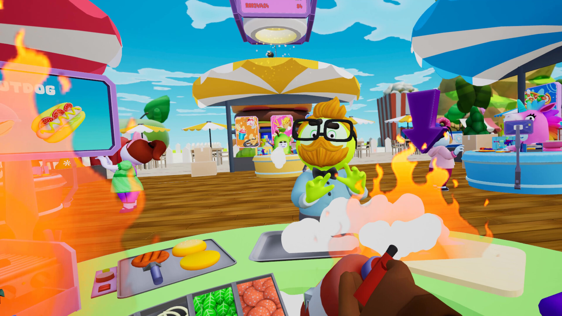 Rival Rides: representative VR gameplay