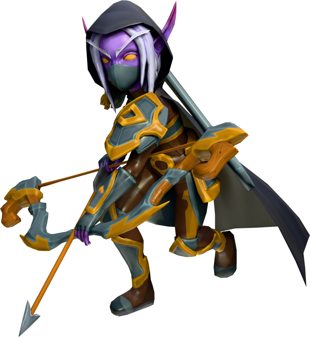 Elemental Rumble: dark elf archer